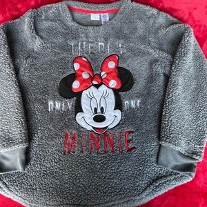 Fuzzy Minnie Mouse Sweatshirt